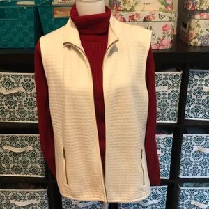 - Lovey Creme Zippered Vest